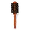 Ion Golden Wood Boar Bristle Round Brush Large, Salon Blowout, Shine & Volume