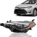 labwork Headlight Assembly Replacement for Toyota Corolla L/LE/LE ECO 2017-2019 Headlamp Front light for Driver Side 8115002M70 TO2502249