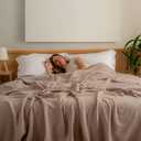 Muslin Blanket - Pure 100% Turkish Cotton Airy Soft Light Versatile Gauze Throw Blanket for Bed, Couch, Sofa (Taupe, King Size (95" x 110" inch))