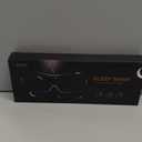 MZOO Luxury Sleep Mask for Back, Side Sleeper, Complete Light Blocking Sleeping Eye Mask Night Blindfold, 3D Zero Pressure & Spacious for Lash Extensions, Breathable Soft Eye Cover Flight Nap Travel (M-gray (Black Edge))