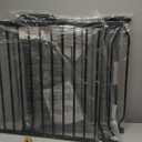 Extra Wide Baby Gate Tension Indoor Safety Gates Black Metal Large Pressure Mounted Pet Gate Walk Through Long Safety Dog Gate for The House Doorways Stairs (76.38"-81.10"/194-206CM, Black)