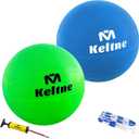 2 Pack Pool Water Volleyballs, Size 5 Soft Indoor Outdoor Waterproof Volleyballs with Ball Pump and Net for Kids Adults, Pool Lake Toys Great for Swimming Pool Beach Lawn Volleyball Games.