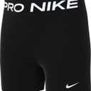 Nike Girls' Running Shorts (X-Small, Black/White)