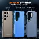 Hualele for Samsung Galaxy S24 Ultra Case,[Military Grade Protection] [Dropproof Shcokproof] Anti-Slip Grip Dual Layer Rugged Heavy Duty Galaxy S24 Ultra Phone Case,Dark Blue