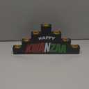 Vercraft Kwanzaa Kinara Wooden Candle Holder Kwanzaa Decorations Taper Candle Stand for African Heritage Holiday Party Supplies 2024 Unique Design (Multicolor, Modern)