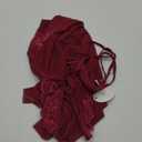 Avidlove Women Lace Lingerie Front Closure Babydoll V Neck Nightwear Sexy Chemise Nightie, B Deep Red, X-Large 