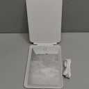 FUNTOUCH Rechargeable Travel Makeup Mirror with 72 Led Lights, Portable Lighted Beauty Mirror, 3 Color Lighting, Dimmable Touch Screen, Tabletop LED Folding Cosmetic Vanity Mirror (White)