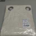 NICETOWN Natural Linen Curtains 84 inch Long 2 Panels Set, Grommet Top Thick Linen Burlap Semi Sheer Vertical Drapes Privacy Assured with Light Filtering for Bedroom/Living Room, W55 x L84