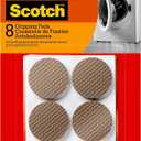Scotch Gripping Pads, 8 Pcs, 1.5" inch Round Pads, Self-Adhesive, Stabilizes Appliances on Floors and Tabletops, Textured Pads Deliver Reliable Traction, Non-Slip Furniture Pads (SP940-NA)