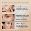 Color Changing Foundation for Mature Skin, 2026 New 2-In-1 Hydrating Lightweight Liquid Foundations, Natural Glace for All Skin Tones
