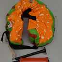 Inflatable Dog Cone Collar for Large Medium Small Dogs, Soft Adjustable Recovery Cone Collar for Dogs Cats,Dog Neck Donut Cone Alternative After Surgery(Hamburger,Medium+