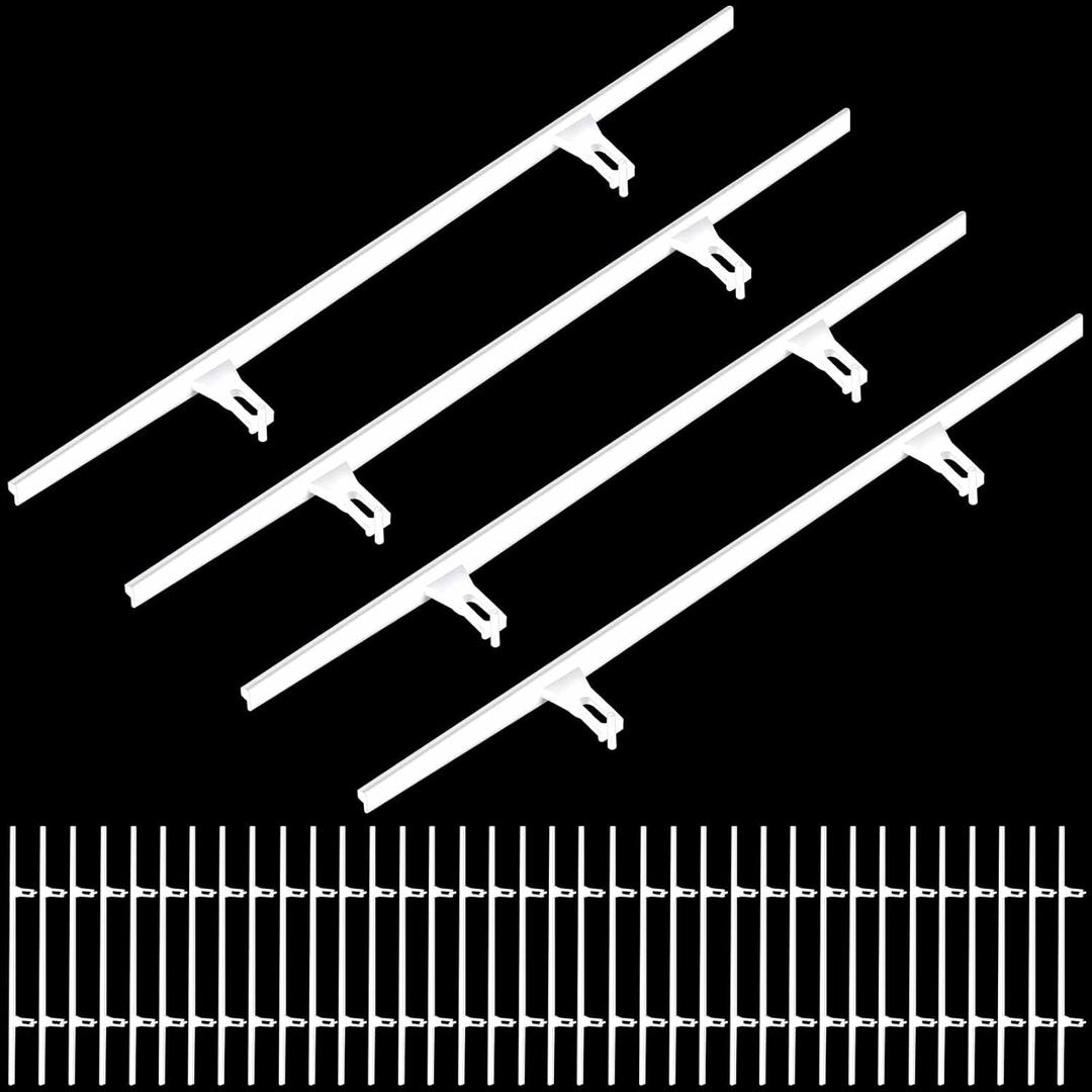 Ribbonlic 40 Pcs Shutter Repair Slider Connector Plantation Shutter Repair Kit Replacement Parts, 2 Connect 3.25" Center Spacing