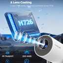 Magcubic Mini Projector with WiFi and Bluetooth, 4K Support Smart Portable Projector, Small Proyector with 200ANSl & AutoKeystone, 180 Rotation HY300Pro Video Proyector for Bedroom, Movie, Outdoor
