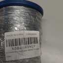 Houseables 1/4 Cable, Wire Rope, 1/4" OD, 0.149" ID, 7x7 Braided, Coated Cable, Vinyl Coated Wire Rope, Clothes line, Clothesline, Aircraft, Tension, Galvanized Metal, Steel, Plastic Covered, 500 Feet 