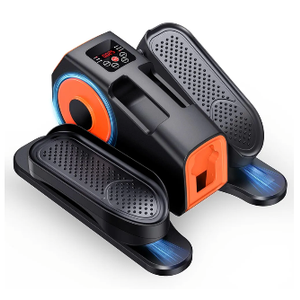 Under Desk Elliptical Machine, 2-in-1 Electric Leg Exerciser for Seniors, Quiet & Compact Pedal Exerciser with Remote, 12 Speed Elliptical Exercise Machine for Home Office