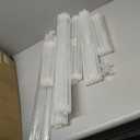 10PCS 8 Arm Acrylic Candelabra Candle Holder for Wedding,Tall Clear Candlestick Holders with Shade for Tables Party Grand Event Valentine's Day Dinner Decoration (Fit 0.8" Led Candles)