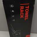 Onader Towel Racks for Bathroom Wall Mounted, 30 Inch Bath Storage Towel Holder with Metal Shelf, Black