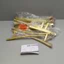 6.6FT Round Backdrop Stand Wedding Arch Frame Circle Stable Gold Metal Arch Stand for Wedding Birthday Party Baby Shower Bridal Shower Photography Decoration