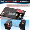 250A 12V Remote Battery Disconnect Switch, Upgrade Smart Voltage Kill Switch with Led Voltage Display for Automotive, Car Battery Kill Switch Anti Theft for Car, Truck, RV(Vertical or Flat Instal)