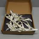 Black Kraft Gift Boxes with White & Gold Ribbons (18 Set) 6.5” x 4” Small Rectangle Cardboard Treat Boxes with Lids for Gift Giving, Weddings, Party Favors, Cookies, Christmas, Groomsmen, Bulk, Empty