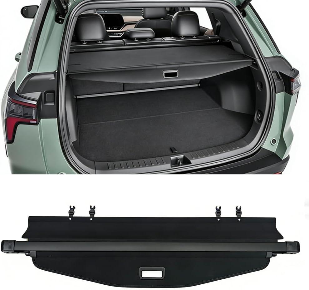 No Gap Cargo Cover for Chevy Equinox 2026 2025-2018 GMC Terrain car Accessories,PVC Leather Security Shade Shield Tonneau Cover Anti-Peeping Luggage Privacy Screen(Not Fit Equinox EV)