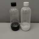 Soda Bottle, Suitable for Carbonated Water and Sparkling Water, BPA Free, Reusable and Filled Food Grade PET Plastic Made Soda Water Bottle (2 Pack, 1 Liter)