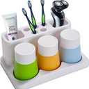 Toothbrush Holder Kids Family Set for Bathroom Storage Organizer