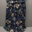 Berydress Sundresses for Women Beach Fashion Short Sleeve Square Neck Flowy Casual Short Smocked Summer Resort Dress with Pockets(M,6203-Navy Flo)