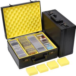 Toploader Storage Box Fit for PSA/CGC/BGS Graded Cards Slab Or 3" x 4" 35pt Rigid Card (Sports Card Storage Box Hold Top Loaders,Baseball Cards and Trading Card With Sleeves 600+)