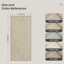 Valenrug 9x12 Area Rug, High Low Pile Washable Rugs for Living Room Beige