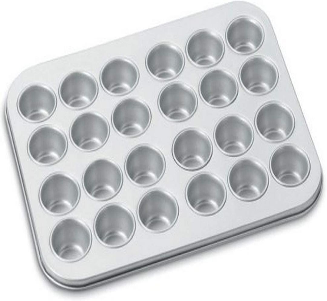 Cuisinart AMB-24MMP Chef's Classic Nonstick Bakeware 24-Cup Mini Muffin Pan, Silver