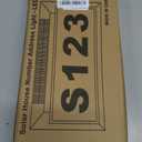 Solar Address Sign, Lighted Address Plaque Outdoor Waterproof, Illuminated Address Numbers, House Numbers for Outside