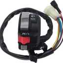 M MATI Left Handlebar Switch Control Engine Start Run Off Headlight for Yamaha YFM Big Bear 250/400 Grizzly 350/400/660 Kodiak 400/450 Wolverine 350/450 Raptor 350/660 Bruin 250/350 5LP-83973-01-00