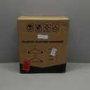 Made in USA White Plastic Hangers 50 Pack - Clothes Hangers with Shoulder Grooves, Space Saving & Heavy Duty Coat Hanger Premium Closet Organizers as Coats, Dress and Pants