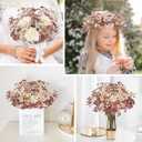 N&T NIETING Baby Breath Flowers Artificial Bulk, 10Pcs Fake Gypsophila Plants Bouquets Flowers Real Touch Faux Babies Breath Arrangement for Home Wedding Party Vase Decoration Fall Pink