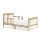 Dream On Me Finn Toddler Bed in Vintage White Oak, Greenguard Gold and JPMA Certified, Non-Toxic Finish, Made of Sustainable New Zealand Pinewood, Wooden Nursery Furniture