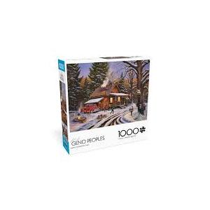 Buffalo Games 1000-Piece Geno Peoples Maple Sugaring Time Jigsaw Puzzle