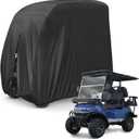 KISEER 4 Passenger 420D Waterproof Golf Cart Cover fits EZ GO Club Car Yamaha, Sunproof Dustproof
