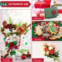 STOBOK Christmas Cellophane Wrap Roll| Unfolded Width 32 X 100FT Santa Claus Pattern Paper Wrapper, 3 Mil Thicken Long Film Wrappings for Hampers, Flowers, Basket Packing Paper, Xmas Decor