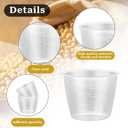 2PCS Rice Measuring Cup for Rice Cooker 160 ml Plastic Transparent Rices Cooker Cup Small Laundry Measuring Rices Cups Replacement for Measuringe Dry Liquid Ingredient Measuringe Cups