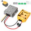 20V to 12V Step Down Converter for Dewalt 20V Battery, 240W DC Voltage Regulator with Over-Discharge Protection, Power Converter Adapter with Switch for Power Wheel Battery Adapter, DIY RC Toy Cars