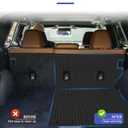 Cargo Liners Backrest Mat Compatible with Subaru Outback Accessories 2026 with Hook&Loop Rear Trunk Mat Rear Seat Back Cover Protector All Weather Anti-Slip Split Dog Liner