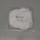 Women's Basic Long Sleeve Square Neck Crop Top Double Lined Slim Fit T-Shirt, S, White