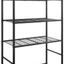 Sakugi Storage Shelves - 5 Tier Shelf Organizer, Heavy Duty Garage Shelving Unit with Leveling Feet, Stable Metal Shelves Organizer for Pantry, Kitchen and Closet, 33.0" W x 12.6" D x 72.0" H, Black