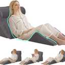 4PCS Wedge Pillow Set for After Surgery, Orthopedic Bed Wedge Pillow for Back Pain Relief, Sitting Up in Bed, Acid Reflux, Adjustable Post Surgery Pillows for GERD, Snoring, Velvet Grey