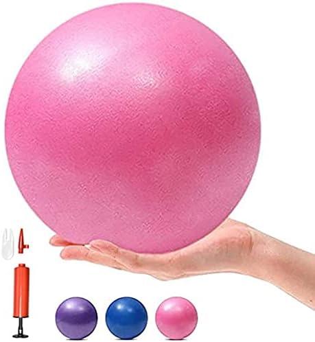 3 x MOMPLUS 6 Inch Exercise Pilates Mini Yoga Balls Barre for Home Stability Squishy Training Physical Therapy Improves Balance with Pump