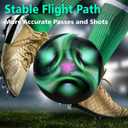 Youth Soccer Ball Size 3/4/5, Kids Outdoor Play Game Training Practice Soccer Ball for Teen Boy Girl Indoor Outdoor with 1 Pump 1 Net Bag and 1 Gift Box (Black)