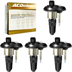 MAS Set of 4 Ignition Coils Pack & ACDelco Spark Plugs Compatible with Chevrolet Colorado GMC Canyon Isuzu I-280 I-290 I-370 2.8L L4 Replacement for UF303 IC414 52-1743