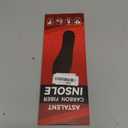 Carbon Fiber Insole 1 Pair, Rigid Thin Foot Plate Shoe Insert for Men Women, Support Turf Toe, Foot Fractures, Morton's Toe, Morton Extension, Hallux Rigidus and Limitus - Alternative to Post Op Shoe (Black-1 1 Pair (Left + Right))