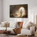 Jesus Canvas Wall Art Jesus Leaves The Tomb Wall Decor picture Christianity Resurrection of the Savior Poster Print Christ God Painting Artwork for Church Gallery Home Decoration,24x16in Canvas